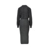 aliza lurex midi dress