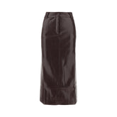 THE ANDAMANE 42 xania vegan leather pencil skirt