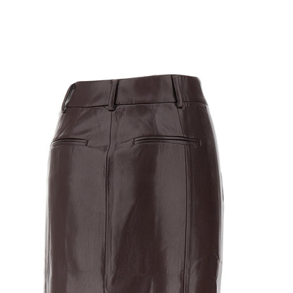 THE ANDAMANE 42 xania vegan leather pencil skirt