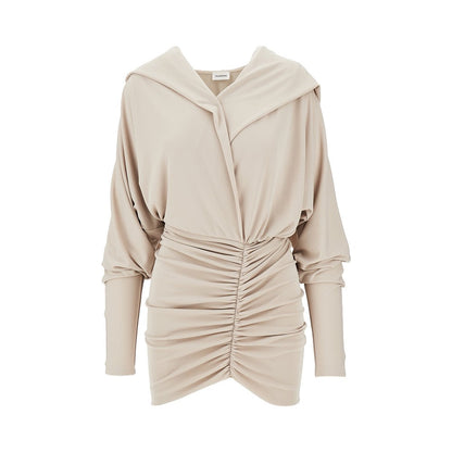 THE ANDAMANE 38 grace hooded mini dress