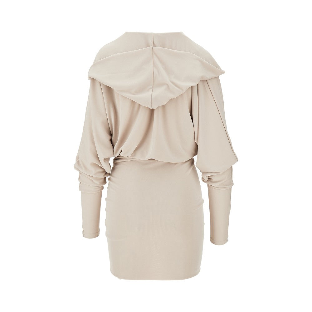 THE ANDAMANE 38 grace hooded mini dress
