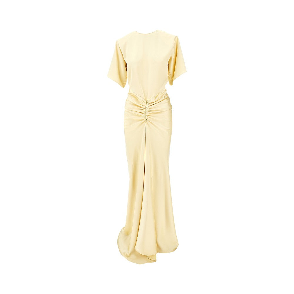 THE ANDAMANE 42 iris satin maxi dress