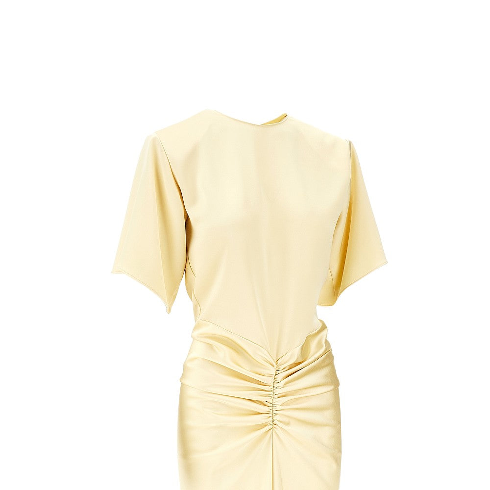 THE ANDAMANE 42 iris satin maxi dress