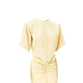 THE ANDAMANE 42 iris satin maxi dress