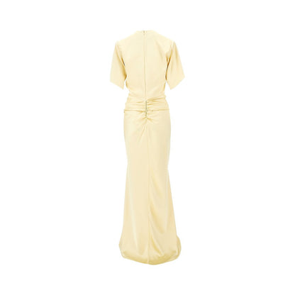 THE ANDAMANE 42 iris satin maxi dress