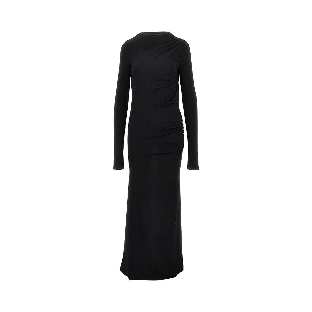 technical jersey long dress