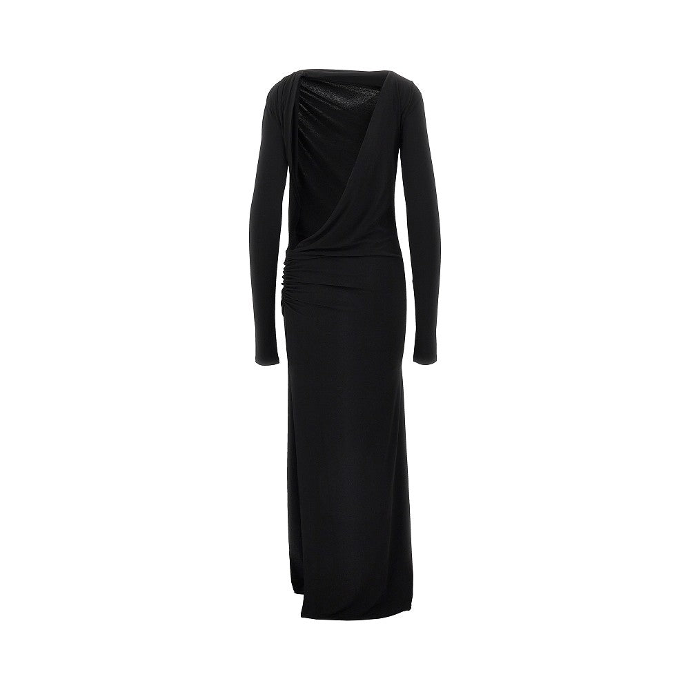technical jersey long dress