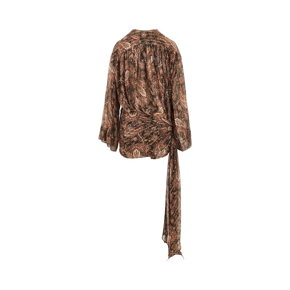 paisley georgette indira mini dress