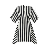 JACQUEMUS 36 striped cotton and silk moisson tunic
