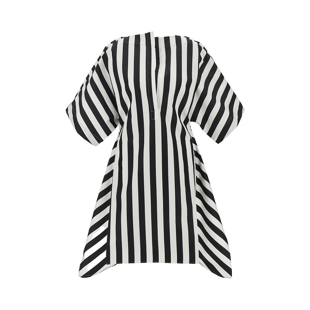 JACQUEMUS 36 striped cotton and silk moisson tunic