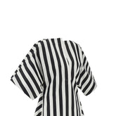 JACQUEMUS 36 striped cotton and silk moisson tunic