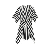 JACQUEMUS 36 striped cotton and silk moisson tunic