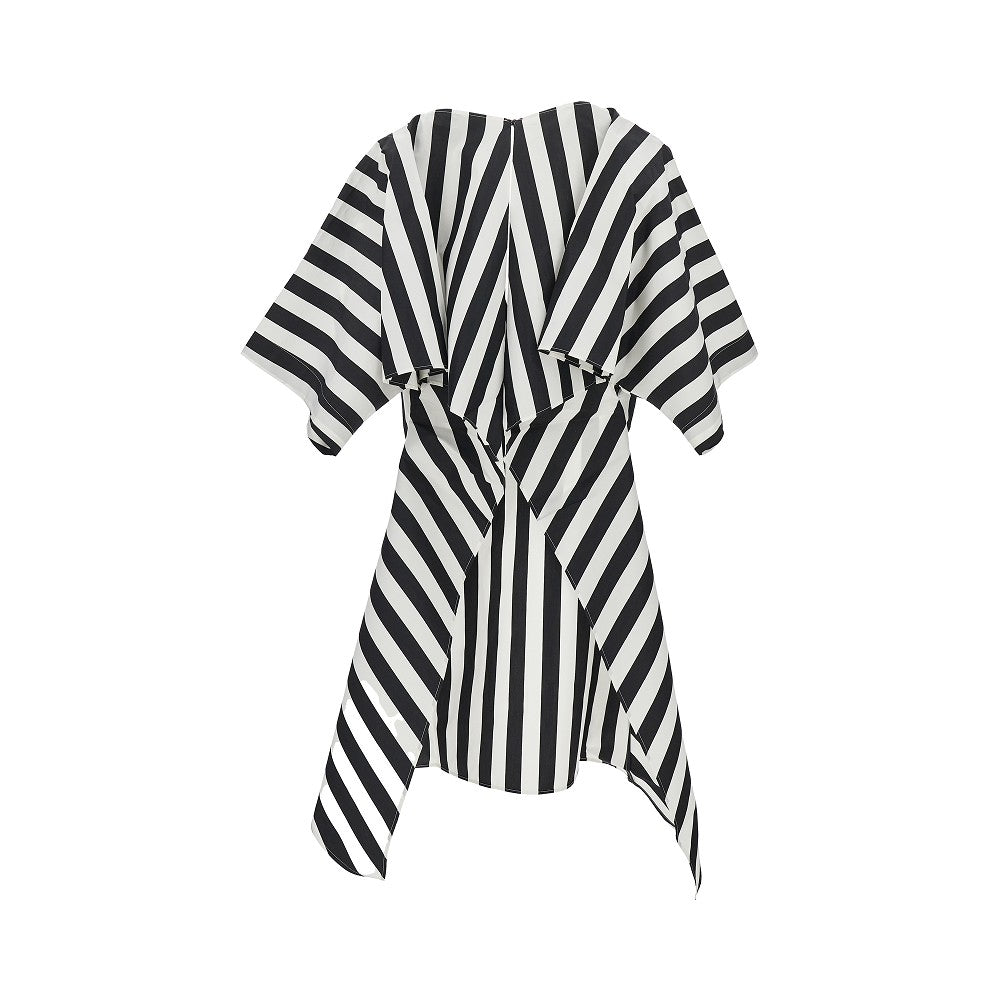 JACQUEMUS 36 striped cotton and silk moisson tunic