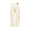 embroidered barrel jeans