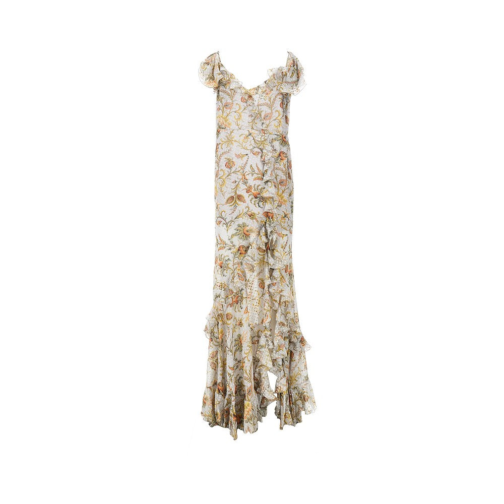 ETRO 42 printed silk-blend long dress