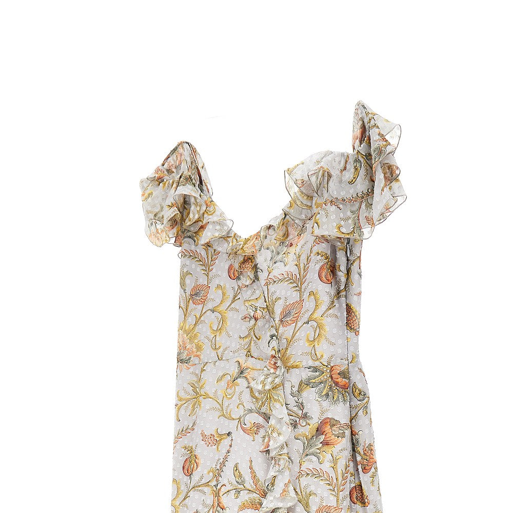 ETRO 42 printed silk-blend long dress