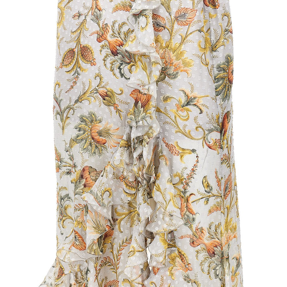 ETRO 42 printed silk-blend long dress