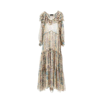 paisley silk maxi dress