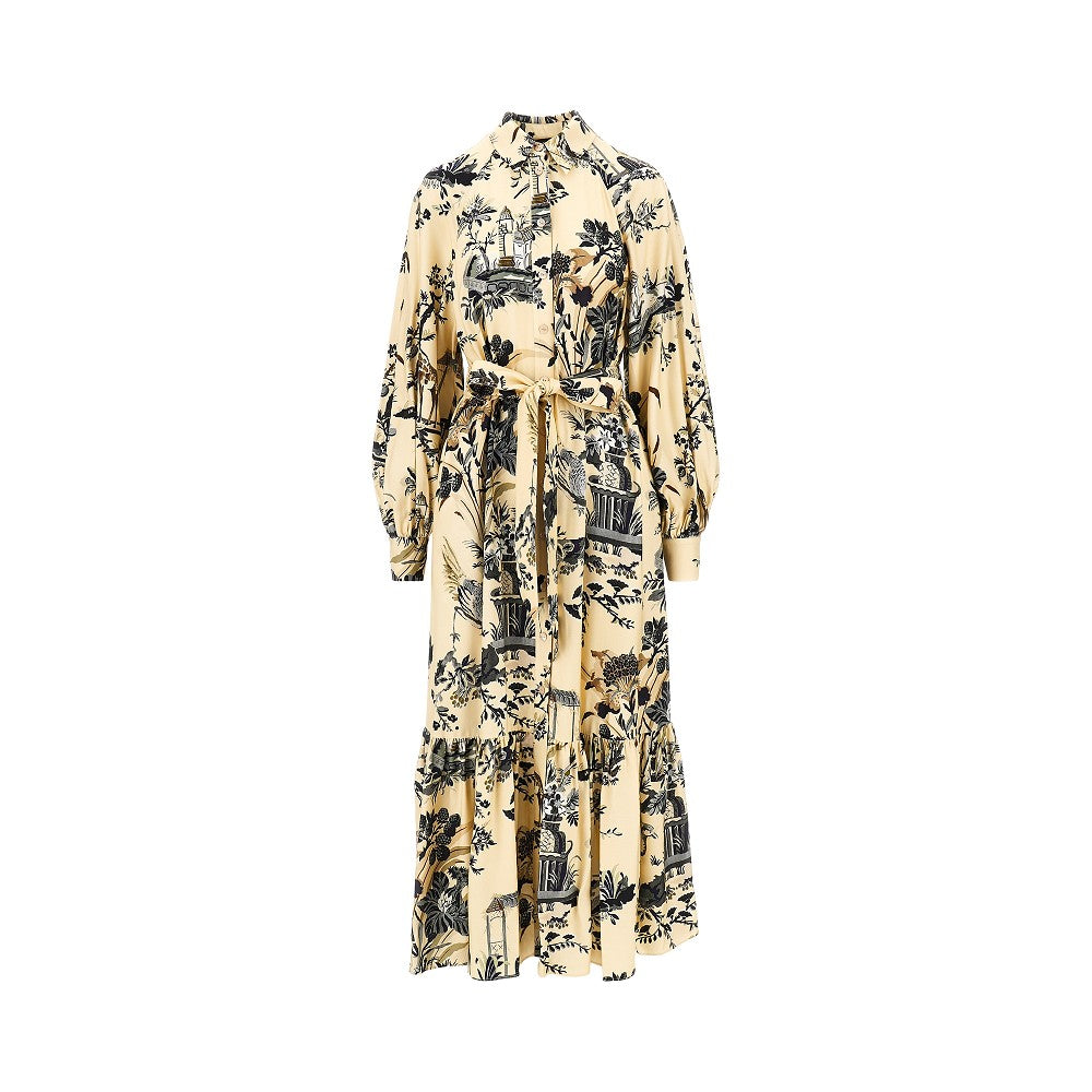 ETRO 42 viscose twill long dress