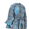 printed stretch poplin maxi dress