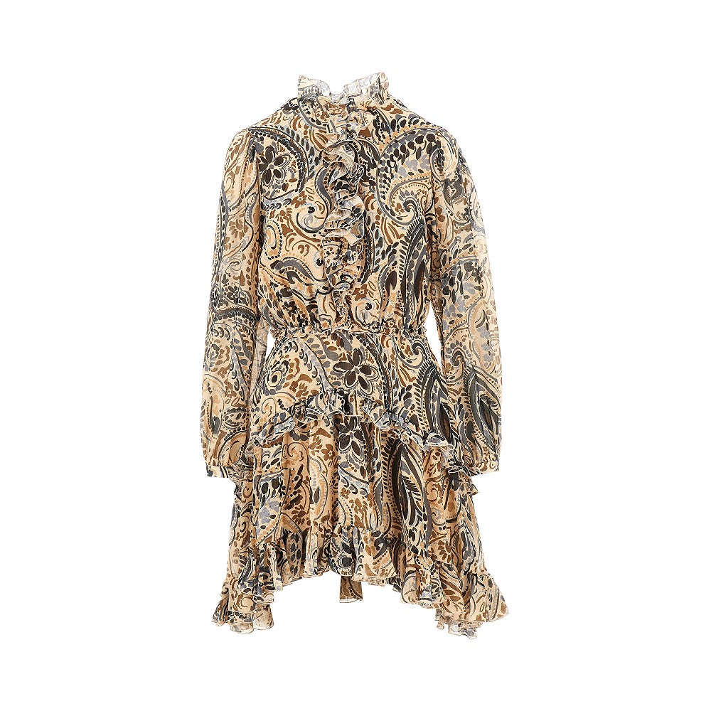 ETRO 40 short dress with floral paisley print
