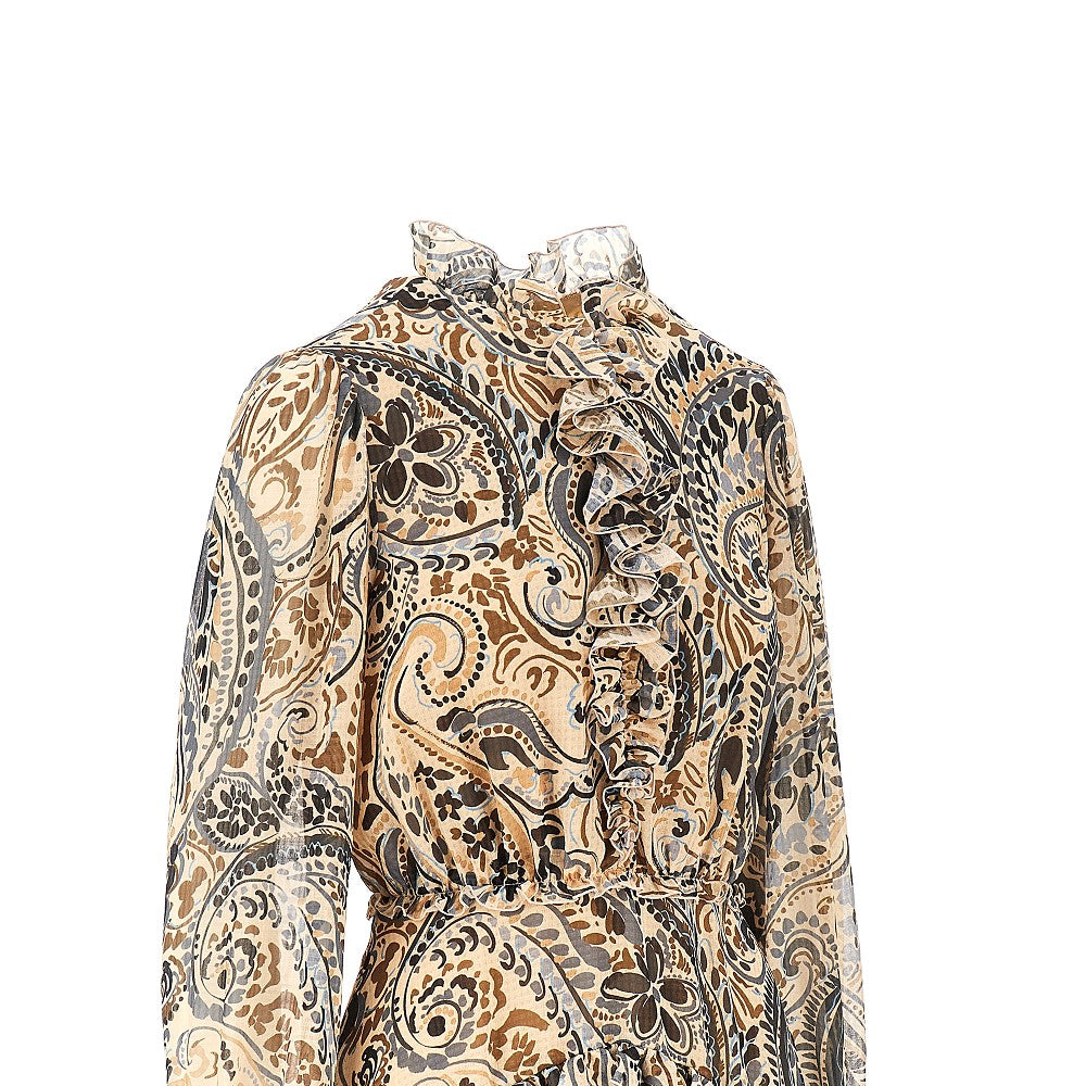 ETRO 40 short dress with floral paisley print