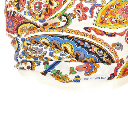 ETRO OS floral paisley silk scarf top