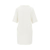 see-through logo mini t-dress