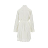 linen-blend short shirt dress