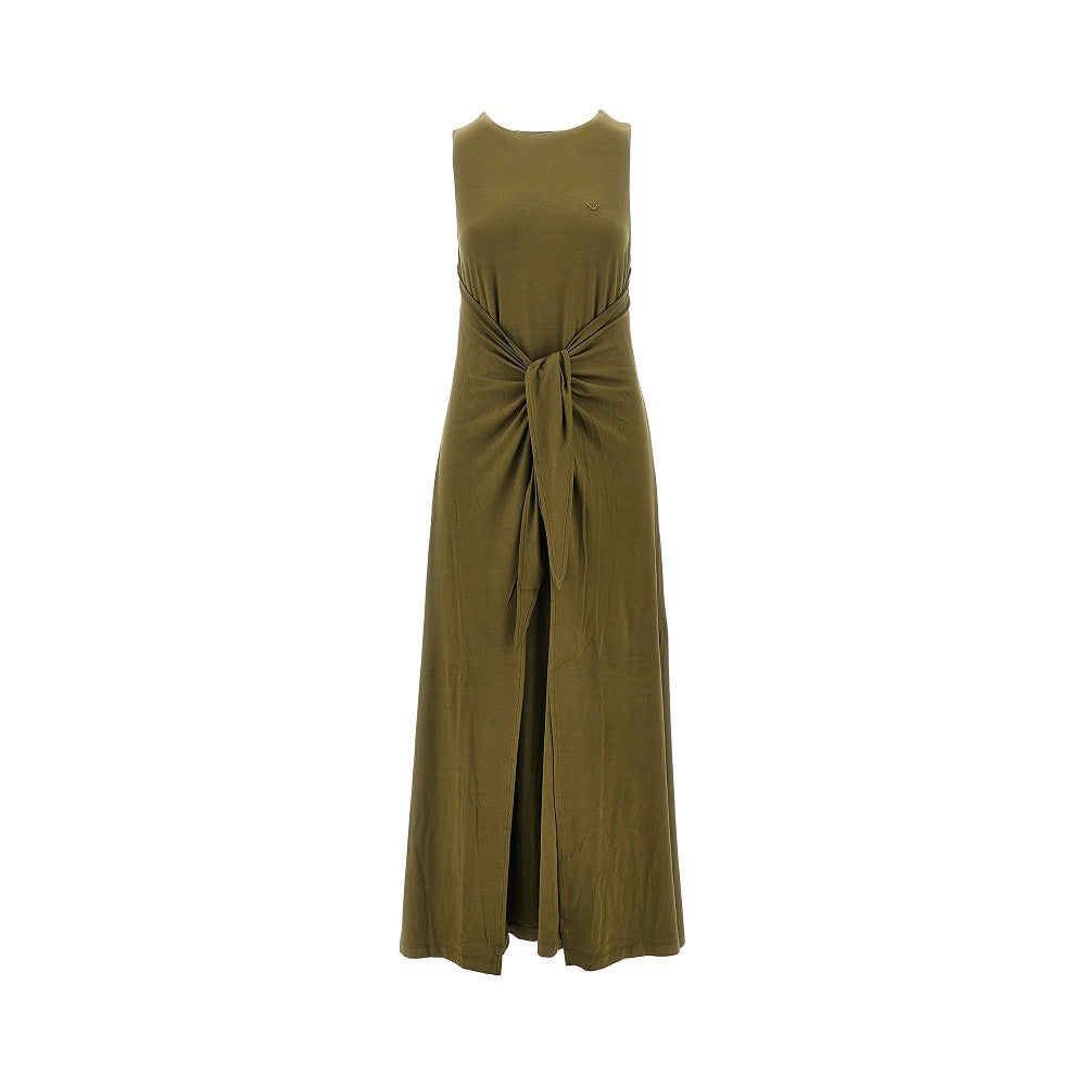 EMPORIO ARMANI XS stretch jersey swimwear long dress