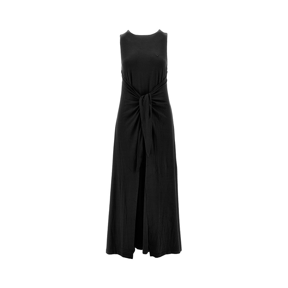 EMPORIO ARMANI XS stretch jersey swimwear long dress