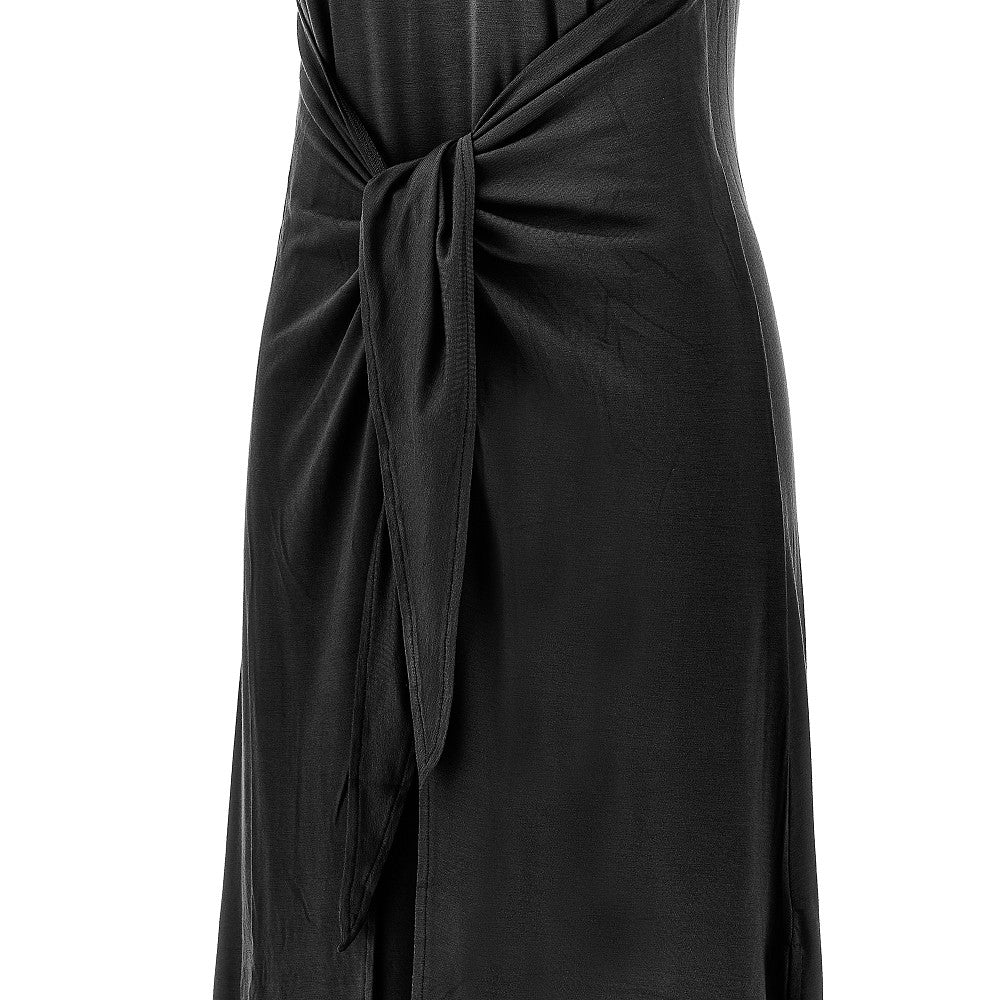 EMPORIO ARMANI XS stretch jersey swimwear long dress