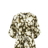 printed viscose mini dress