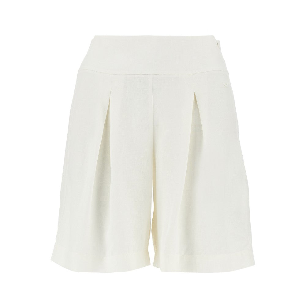 EMPORIO ARMANI XS viscose and linen shorts