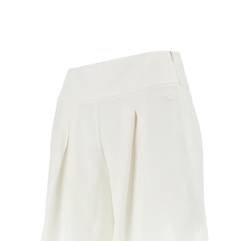 EMPORIO ARMANI XS viscose and linen shorts