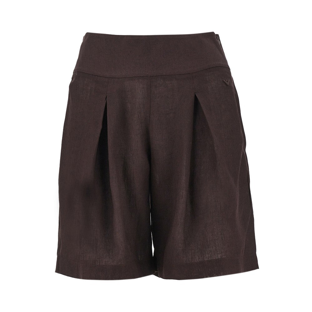 EMPORIO ARMANI XS viscose and linen shorts