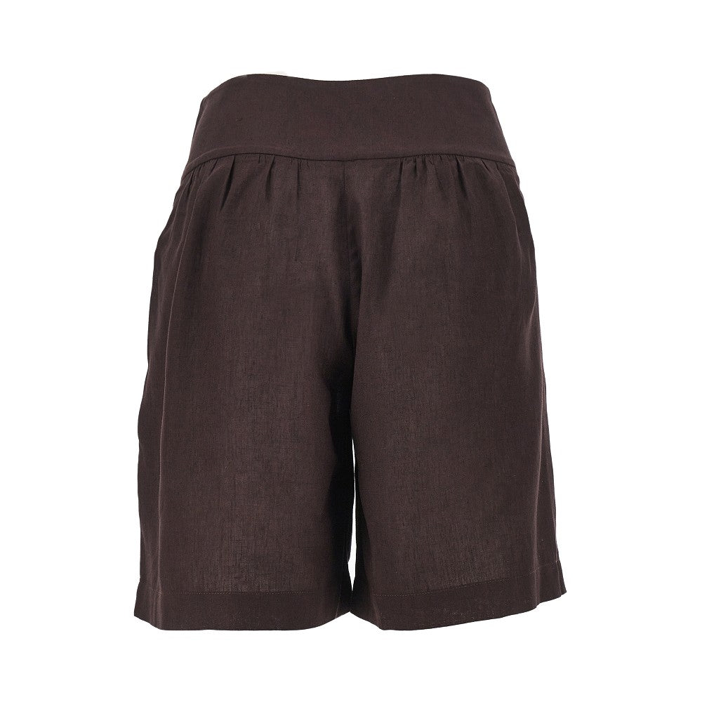 viscose and linen shorts