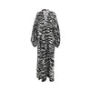 zebra striped muslin long kaftan
