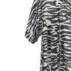 zebra striped muslin long kaftan