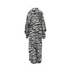 zebra striped muslin long kaftan