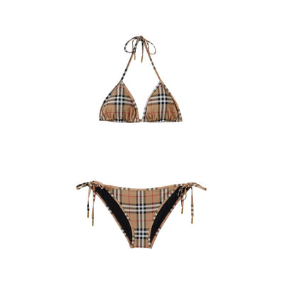 bikini with check motif