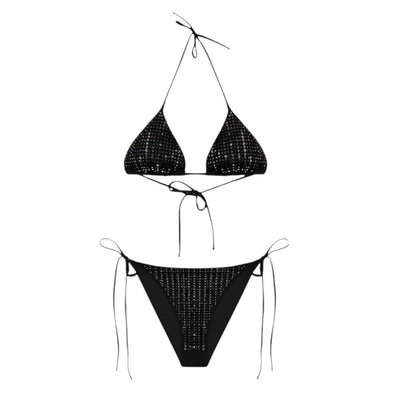 bikini with rhinestone