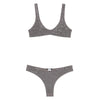 crystal-embellished lycra bikini