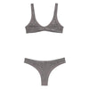crystal-embellished lycra bikini