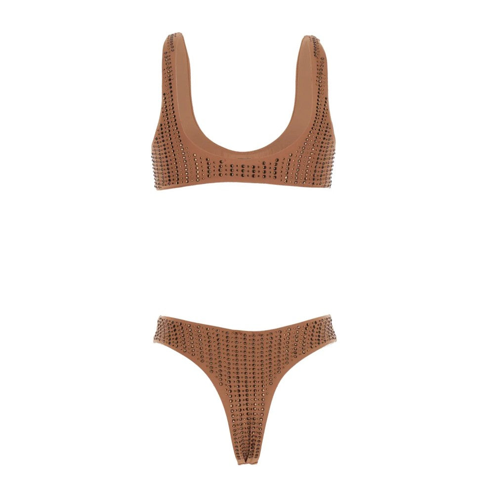 VENUJA L crystal-embellished lycra bikini