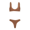 crystal-embellished lycra bikini