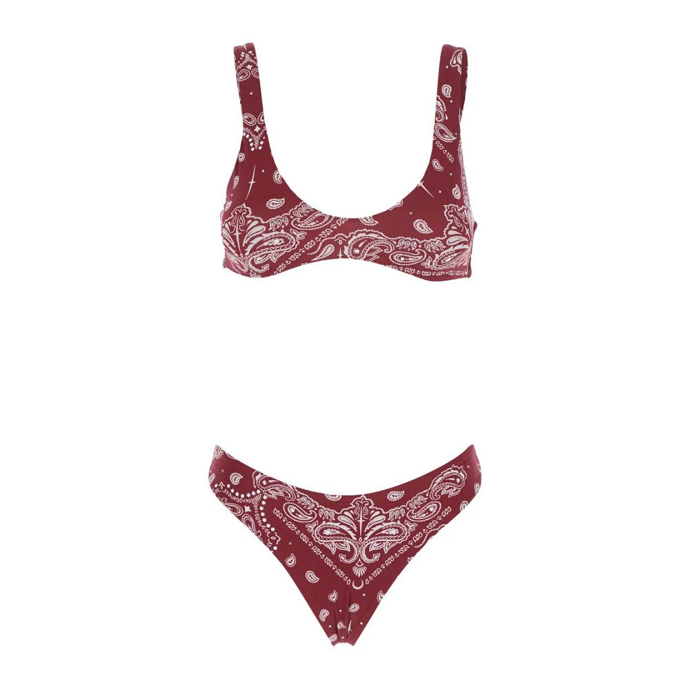 VENUJA L strass-embellished bandana print bikini