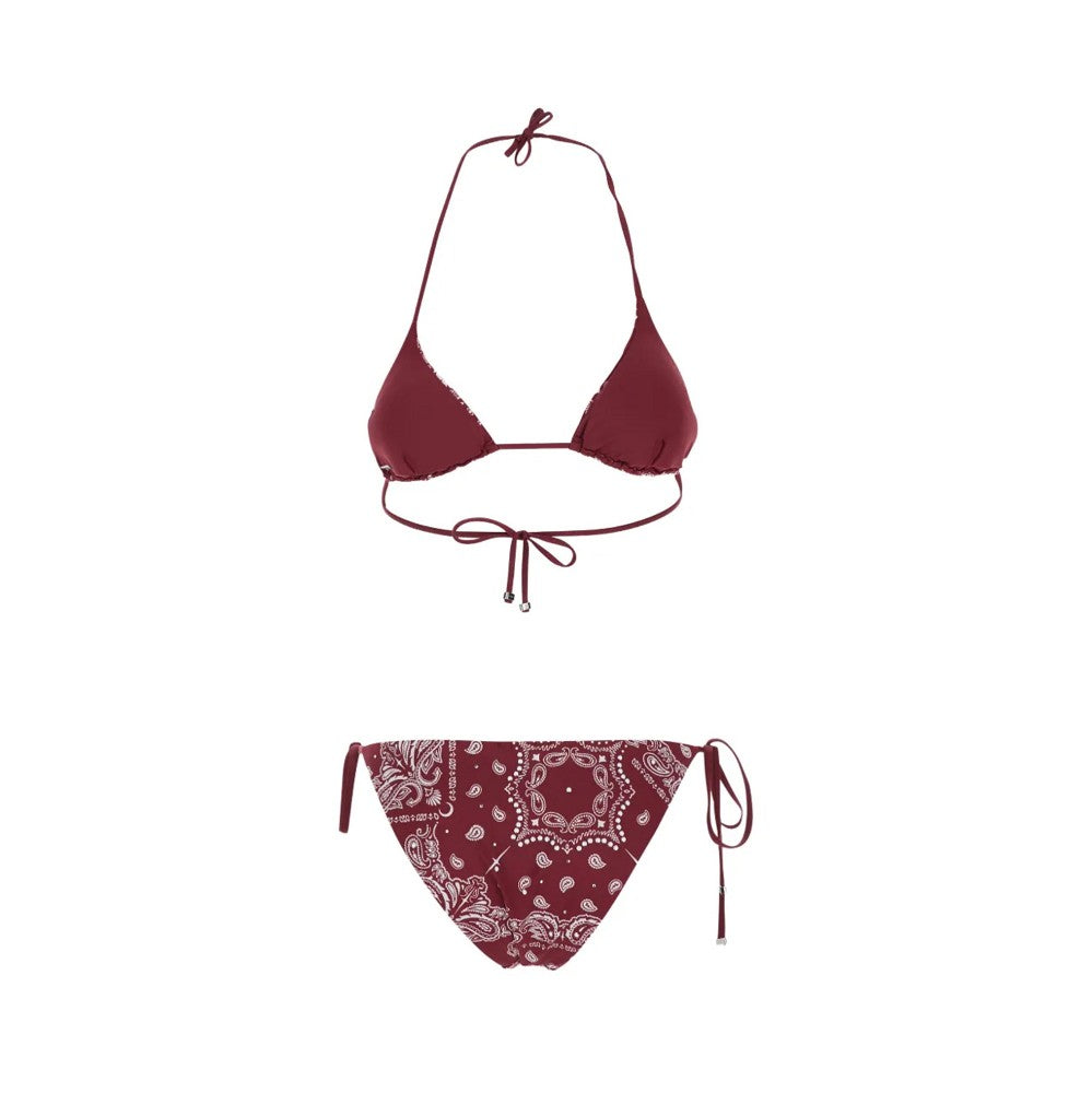 bandana print two-piece swimsuit