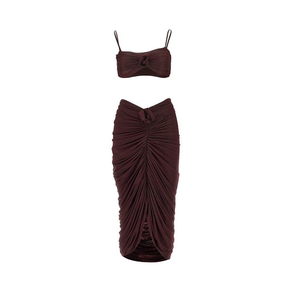 MAYGEL CORONEL XXSXS medusa stretch lycra co-ord set