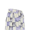 check print satin skorts